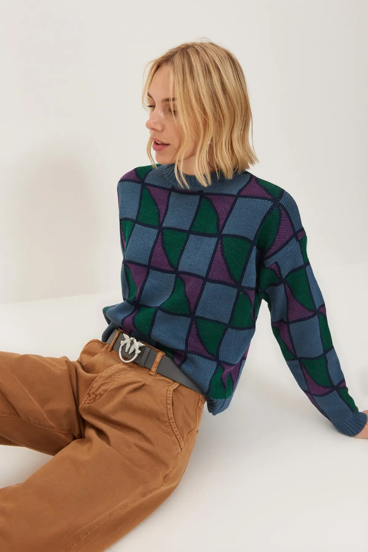 

Trendyol Jacquard Knitwear Sweater TWOAW22KZ1739