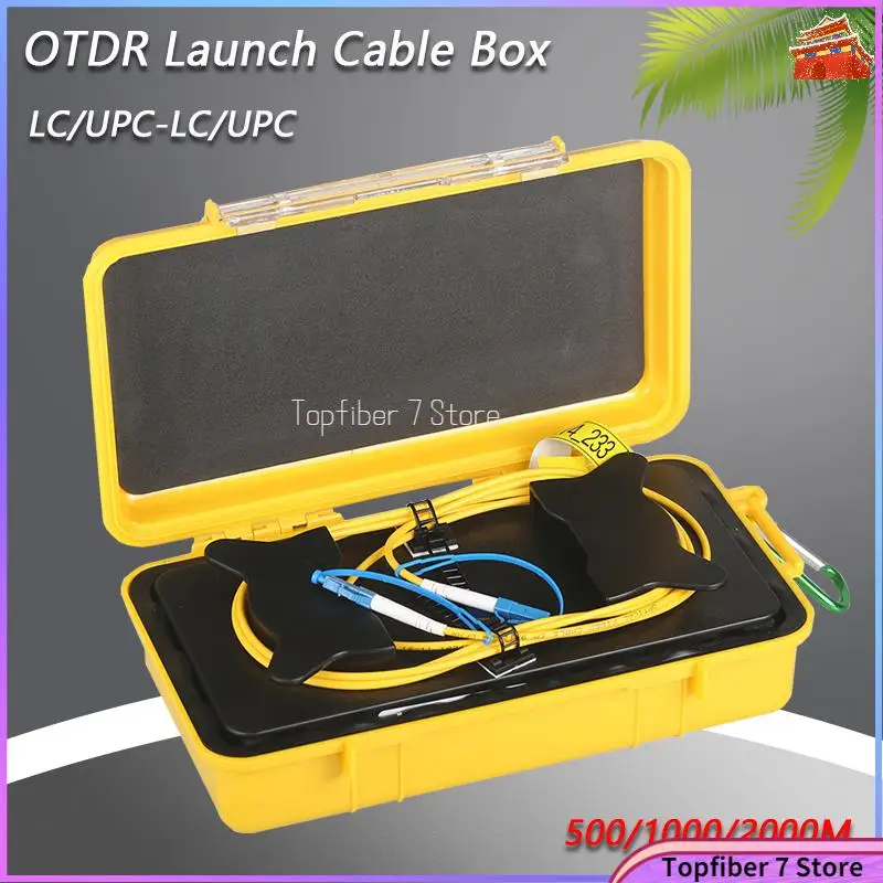 

Free Shipping LC/UPC-LC/UPC OTDR Dead Zone Eliminator,Fiber Rings 500M Fiber Optic OTDR Launch Cable Box 1Km 2Km SM 1310/1550nm