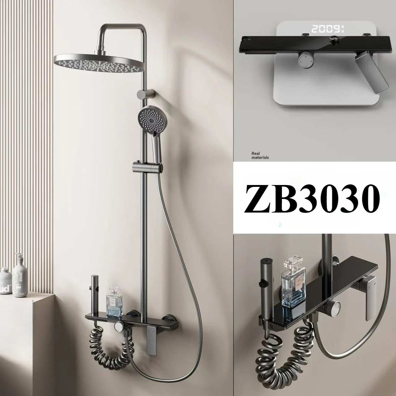 Четырехсторонняя душевая система с ручкой для выхода воды ванной комнаты