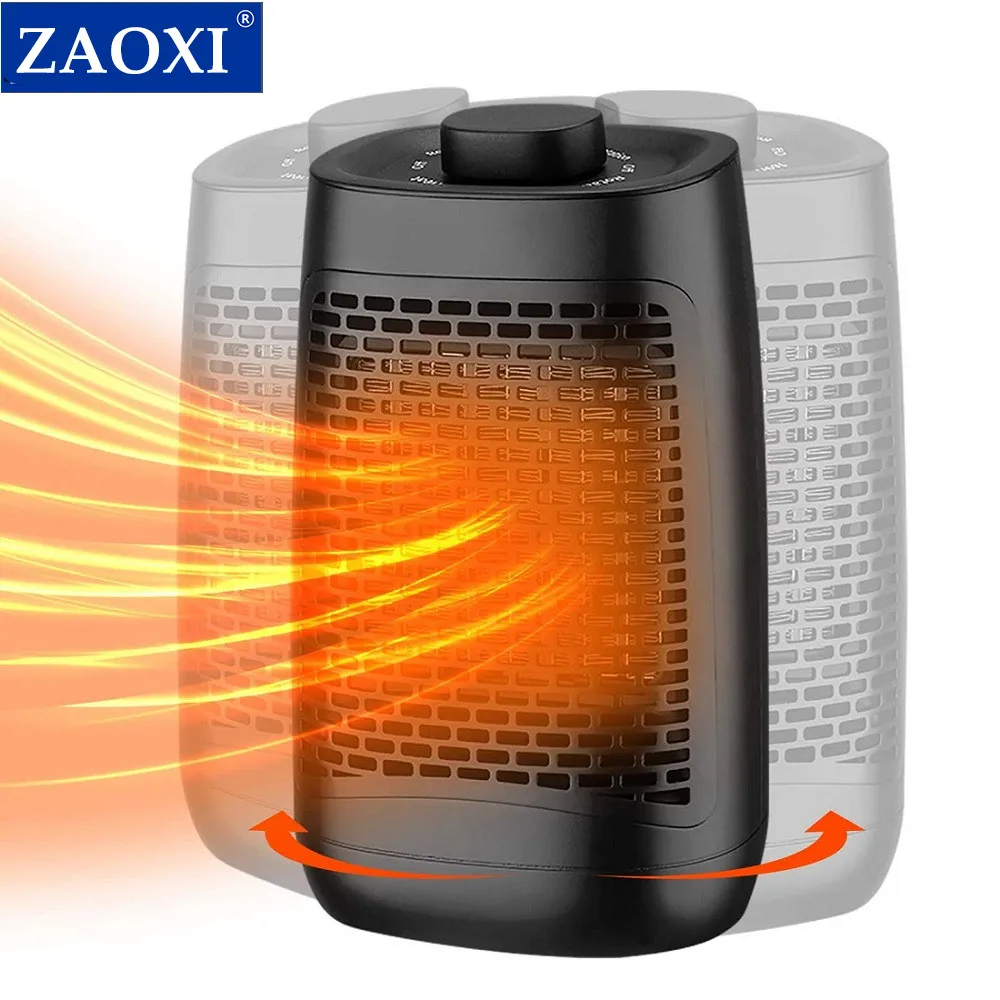 

Домашний нагреватель ZAOXI 1200 Вт, регулируемый термостат и защита от перегрева, керамический космический нагреватель для спальни, гостиной, офиса