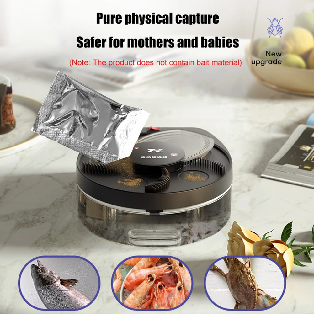 

Wall Mounted Wireless Electric Fly Trap USB Anti Fly Killer Insect Pest Reject Control Catcher Automatic Flycatcher Device