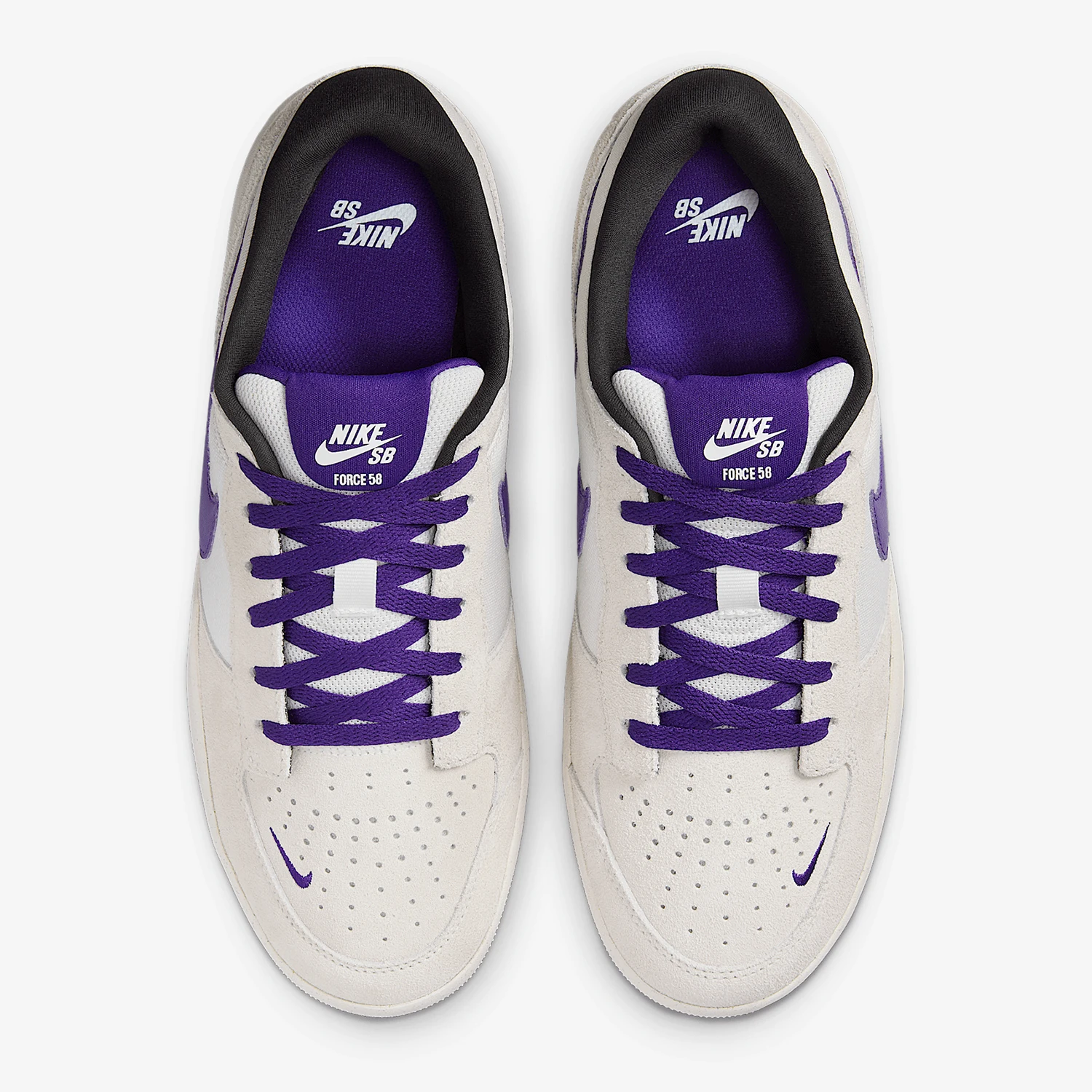 Фото Официальные мужские и женские спортивные повседневные кроссовки Nike Authentic SB FORCE 58 с низким вырезом DV5477-006 №4