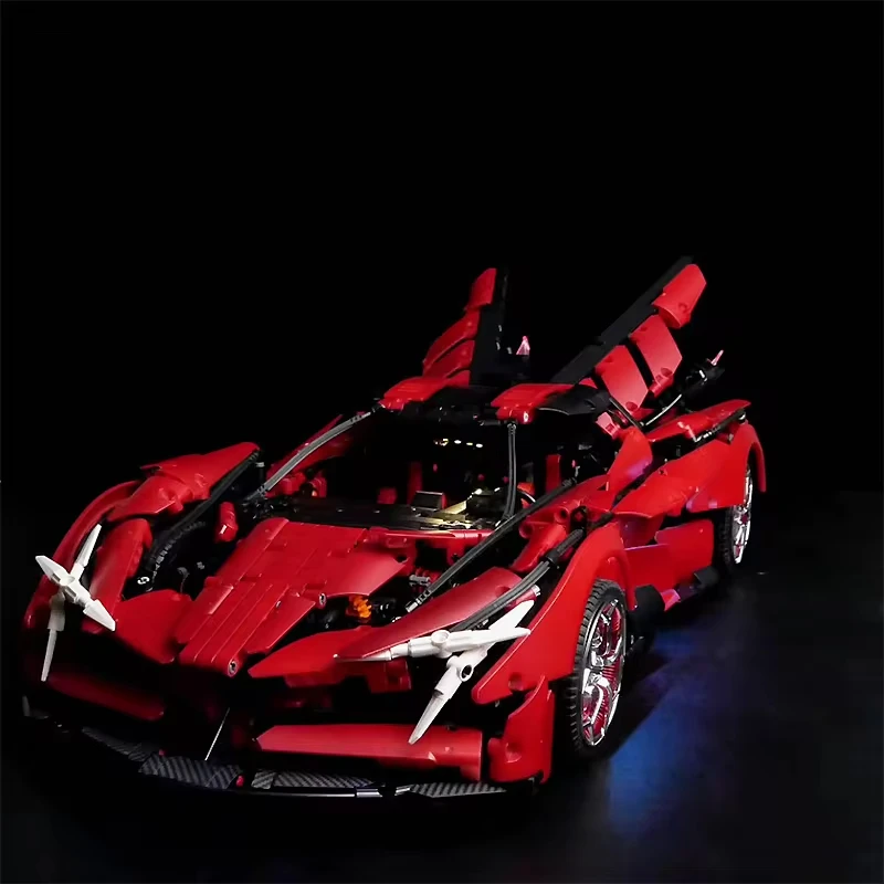 Фото Комплект светодиодных фонарей RC DIY для LEGO KBOX 10519 Технический спортивный автомобиль Hypercar (только светодиодный светильник, модель без блоков) №3