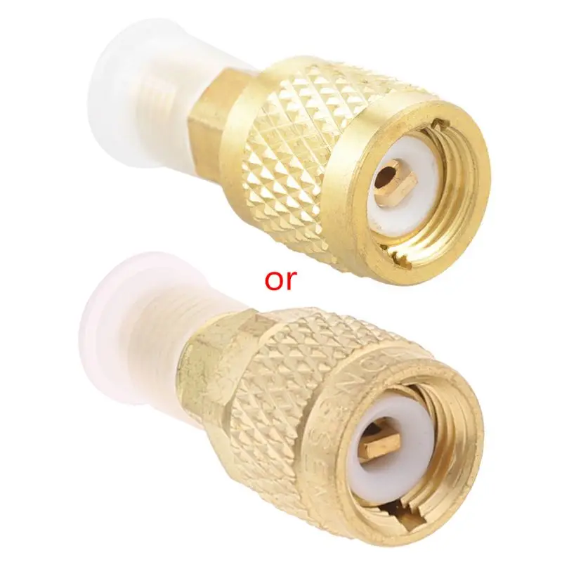 

New R410a Brass Adapter Joints 1/4" Male To 5/16" Female Charging Hose To Pump