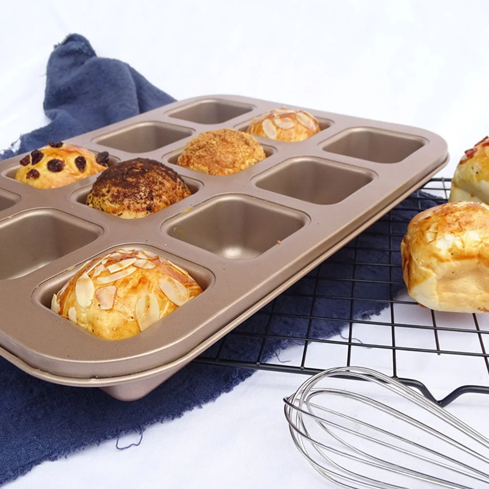 

Pan Baking Loaf Mini Muffin Bread Cake Pans Molds Tray Tin Meatloaf Bakeware Brownie Kitchen Square Cupcake Small Toast Mould
