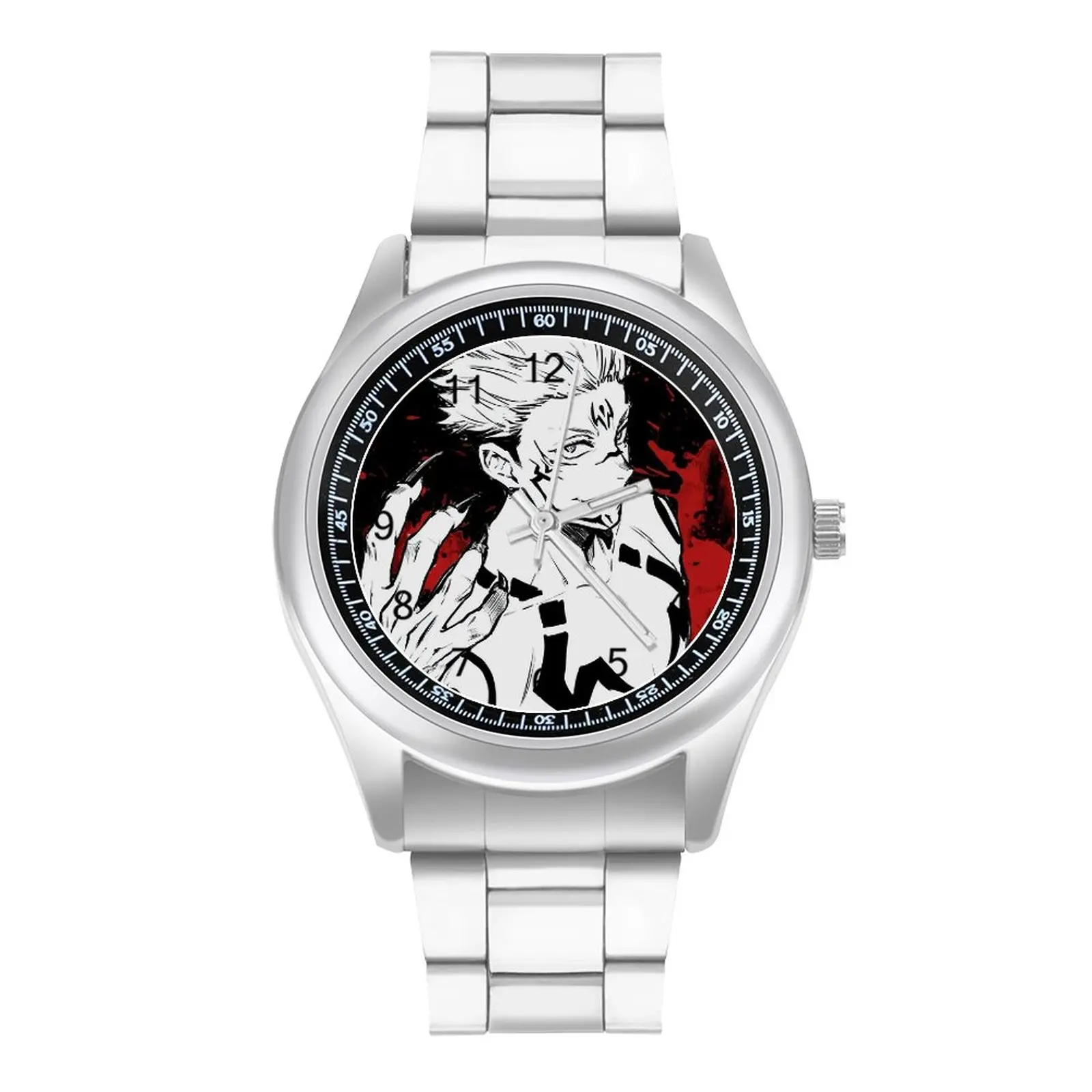 

Sukuna Yuji Itadori Quartz Watch Jujutsu Kaisen Bloody Stainless Design Wrist Watch Teens Spring Classic Good Quality Wristwatch