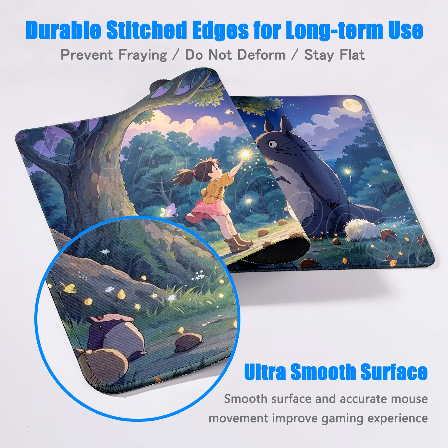 Фото Коврик для мыши Lockedge Anime T-Totoros, коврик для мыши, игровые аксессуары для ноутбука, новая компьютерная игровая клавиатура, настольный коврик XXL, коврик для мыши в подарок №4