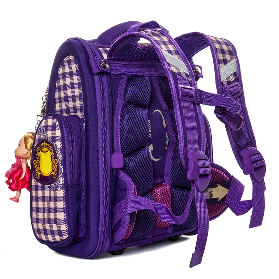 Kids Schoolbag Grade 1-3 School Bags for Girls Orthopedic Animal Backpack Children 3D Cartoon Schoolbag Satchel Mochila Infanti