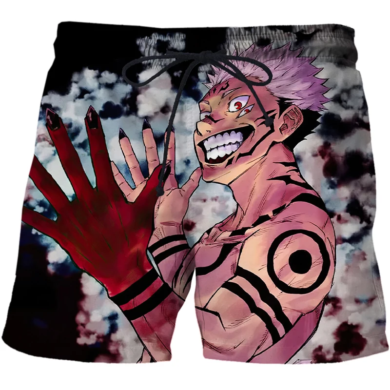 

Summer Anime Jujutsu Kaisen 3D Printed Swimming Shorts Man/Woman Beachwear Pants Loose Swimsuits Boys Beach Shorts