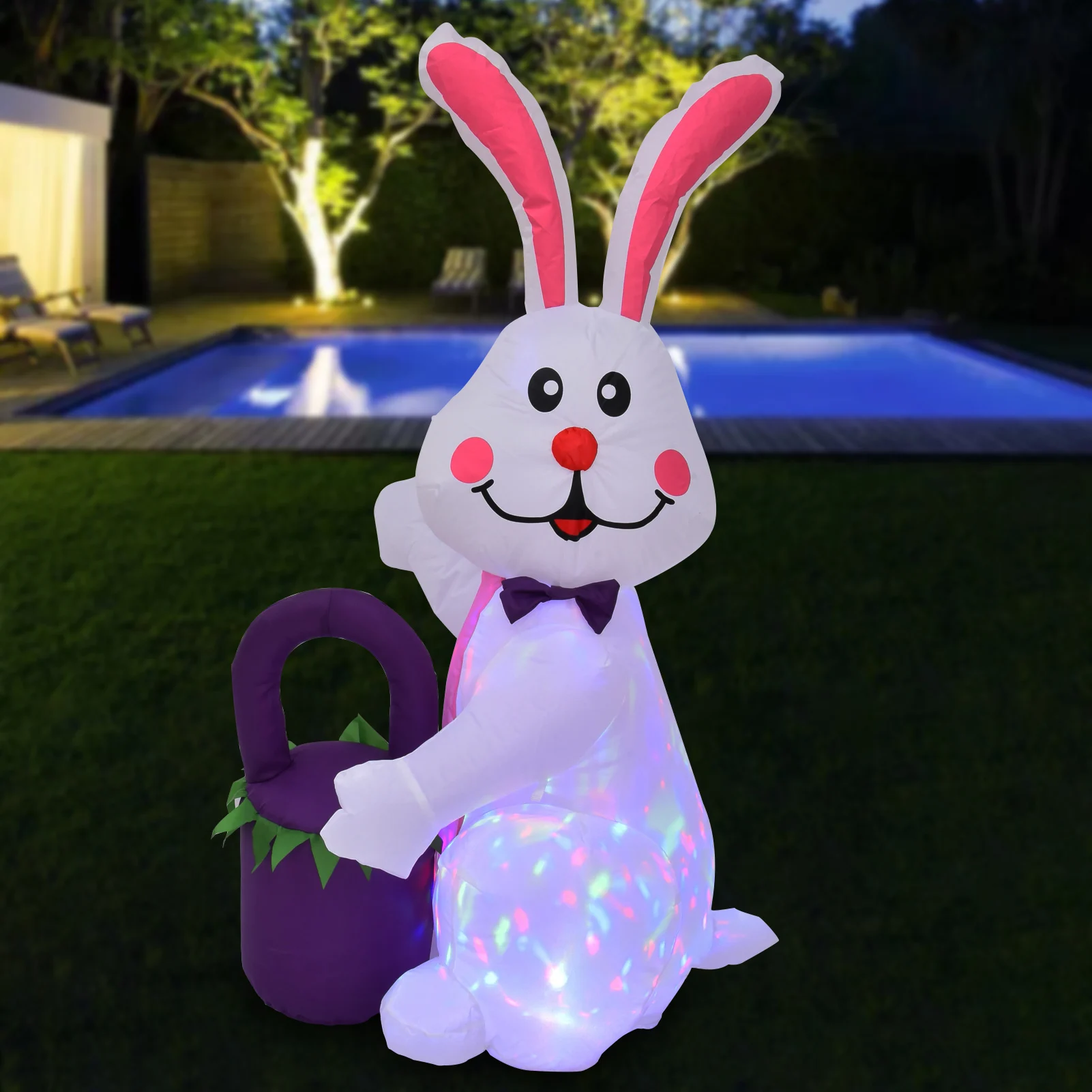 

Easter Blow Up Yard Decorations Easter Inflatables Clearance With Colorful Lights Outdoor Easter Decorations For Holiday Winter