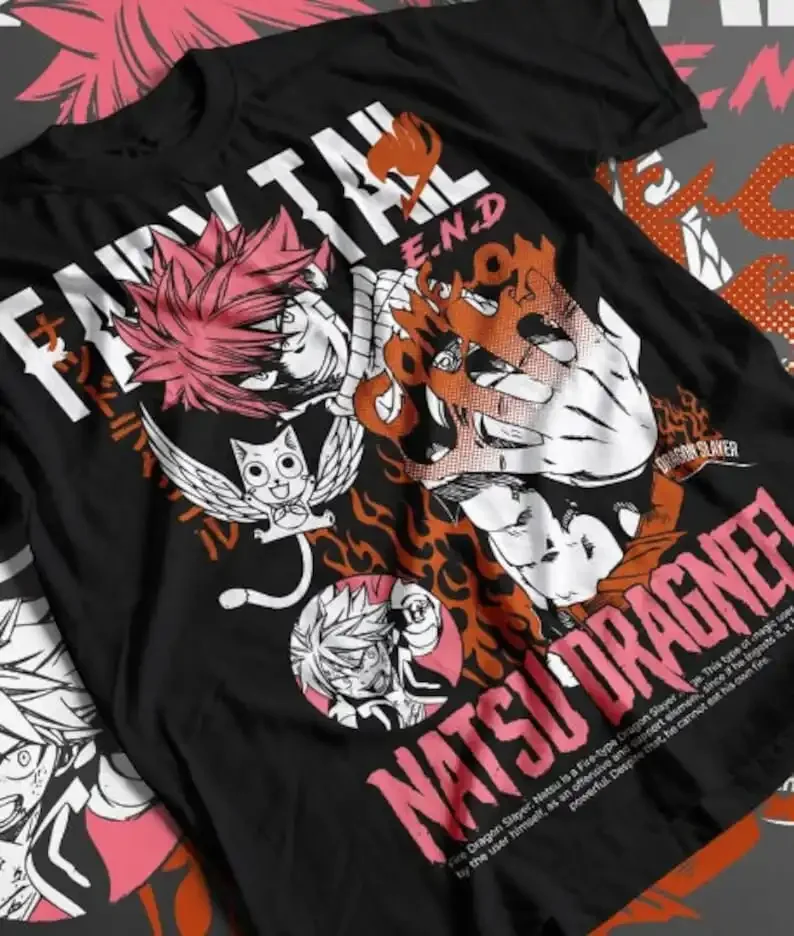 Фото Сказочный хвост Natsu футболка Драгнил, серый Fullbuster №1