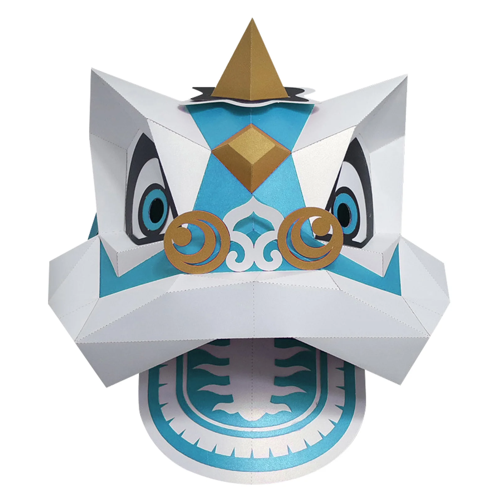 

Dance Paper3D Animal Cosplay Head Diyheadwear Model Jungle Props Covering Drama Anime Figurine Craft Box King Filler Costume