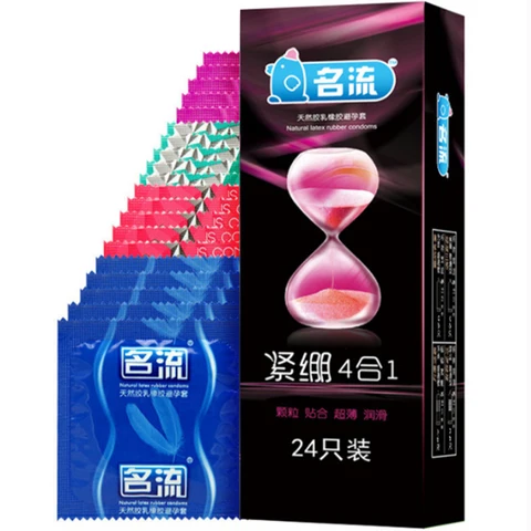 24/30 Шт. Ультратонких Долговечных Презервативов Из Натурального Латекса, Многофункциональные, Не Оставляющие Следов