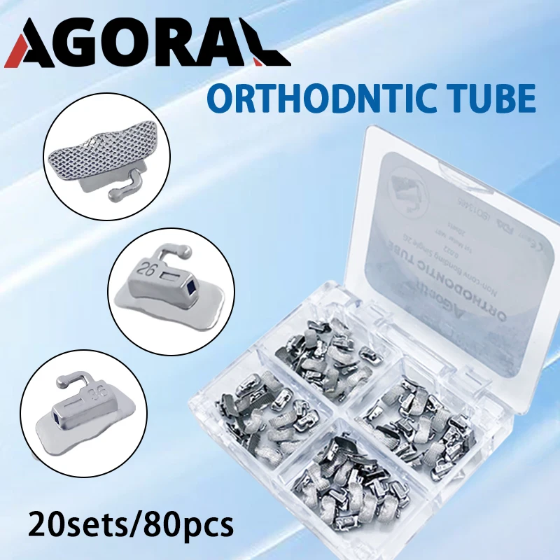 Стоматологические Ортодонтические бондажные корковые трубки AGORAL 80 шт./20