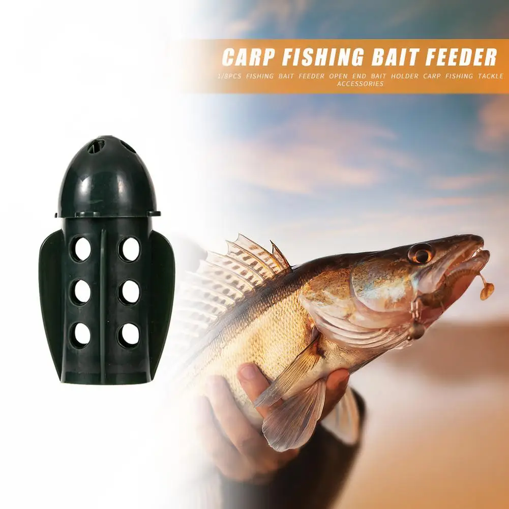 

Горячая Распродажа Фидер для рыбной ловли, классический деликатный 1/8 шт., фидер для ловли карпа, грузила, держатель для приманки в форме кеп...