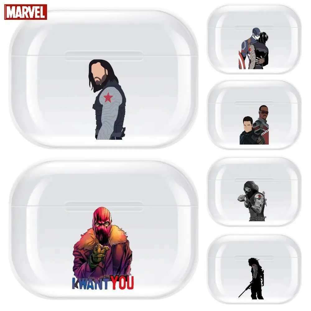 

Marvel Heroes Transparent TPU Case For Airpods Pro 3 Case Silicone Headphone Accessories Air Pods 3 Apple Protective 1 2