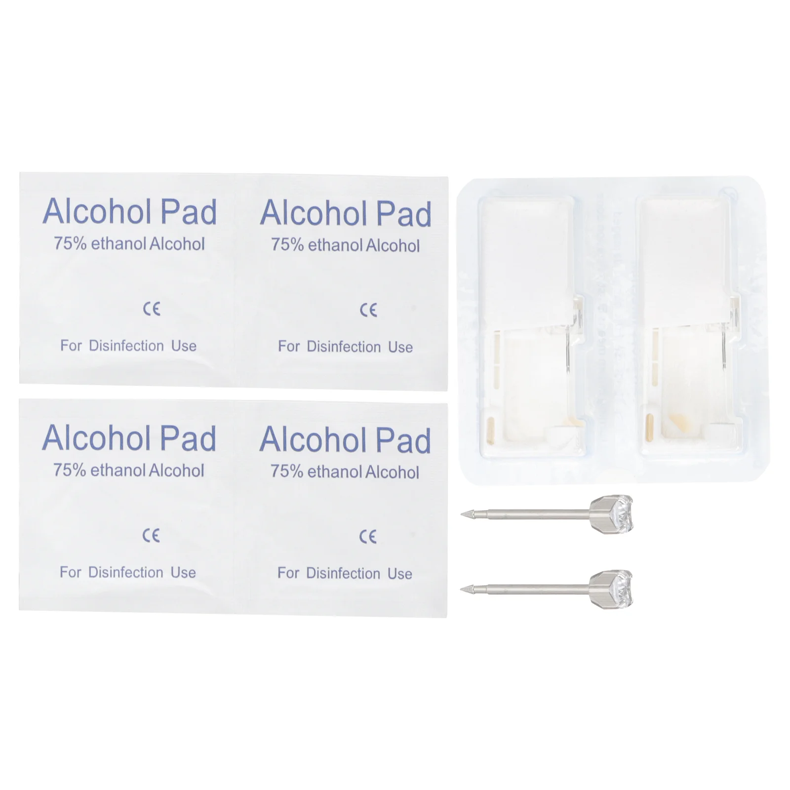 

Earrings Kits Ear Kit Stud Piercer Cartilage Women Nose Self Earring Starter Tools Metal Jewelrypearcings Disposable Home