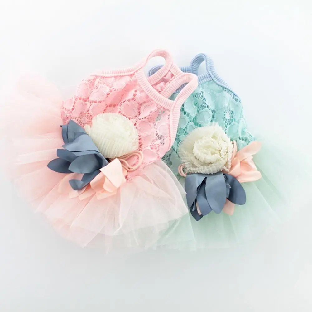 

Pet Skirt Cozy Vibrant Color High Elasticity Summer Kitty Clothes Dog Outfits for Outdoor Pet Dress Dog Skirt
