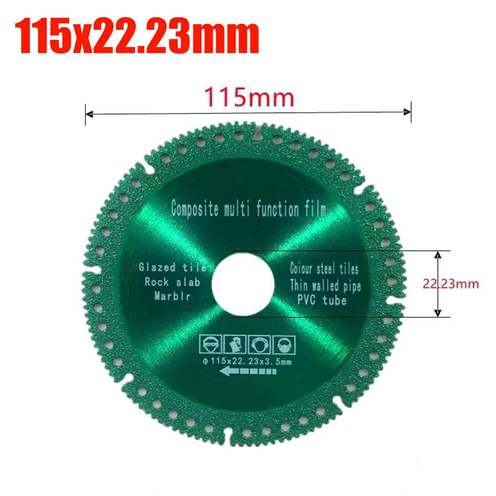 

1-15 шт. композитное многофункциональное режущее полотно 100/115/125 мм ультратонкая керамическая плитка стеклянный алмазный отрезной диск для угловой шлифовальной машины