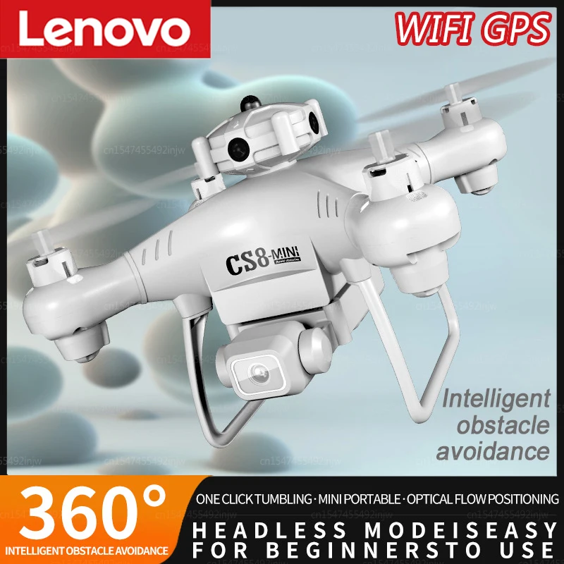 

Lenovo CS8 Mini Drone 4K Dual Camera HD Profesional Aerial Photography Obstacle Avoidance Wide Angle Adjustable Quadcopter Toys