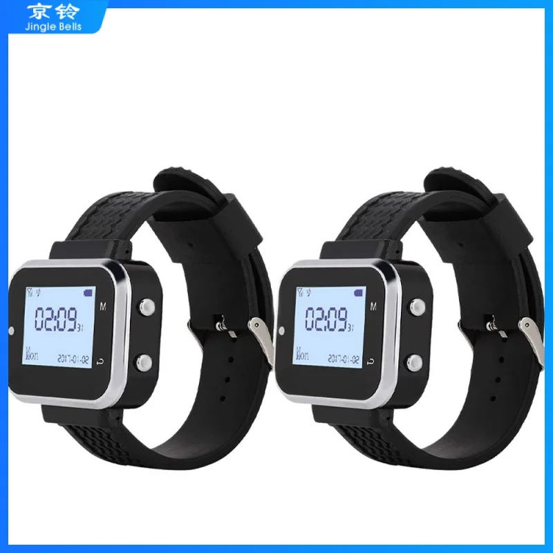 

Jingle Bells433mhz Wireless Watch Receiver Pager Fast Food Restaurant Bar Cafe Clinic Calling System Multiple National Languages