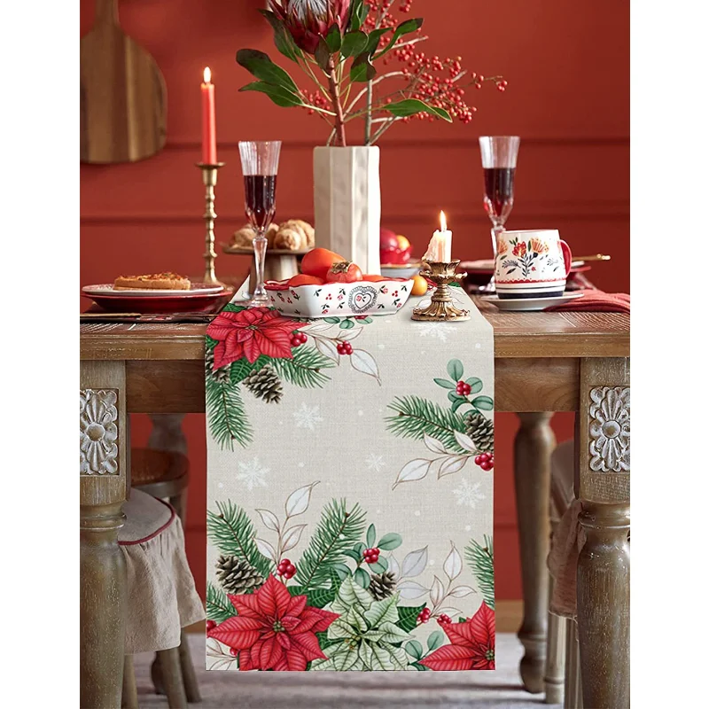 

Colorful Table Runner Linen Material Nordic Home Decor Living Room Dining Room Tablecloth Fashion 2023 New Outdoor Activity Deco