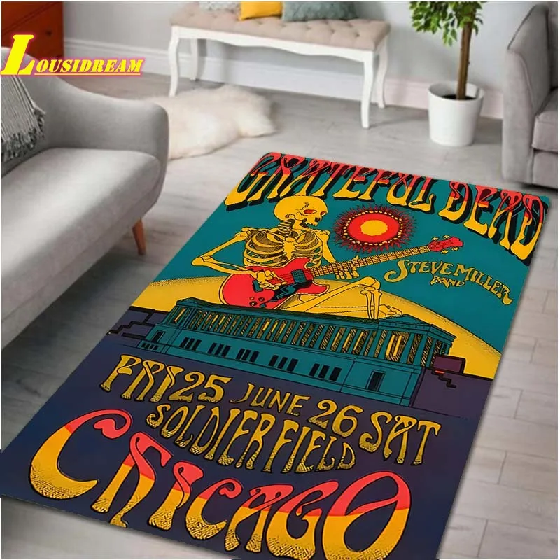

Skull Rug Vintage Rug Living Room Bedroom Home Decor Rug Dining Room Bathroom Balcony Non-Slip Door Mat Boy Room Decor Rug