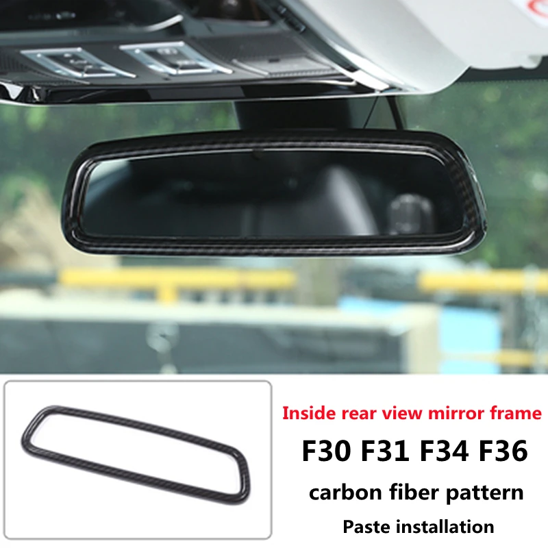 

Автомобильное зеркало заднего вида с узором из углеродного волокна декоративная рамка для модификации салона BMW 3/4 серия 3gt F30 F31 F32 F34 F36