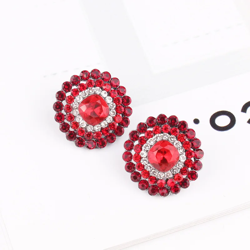 

Новые серьги Стразы-простые, модные и стильные серьги в европейском и американском стиле