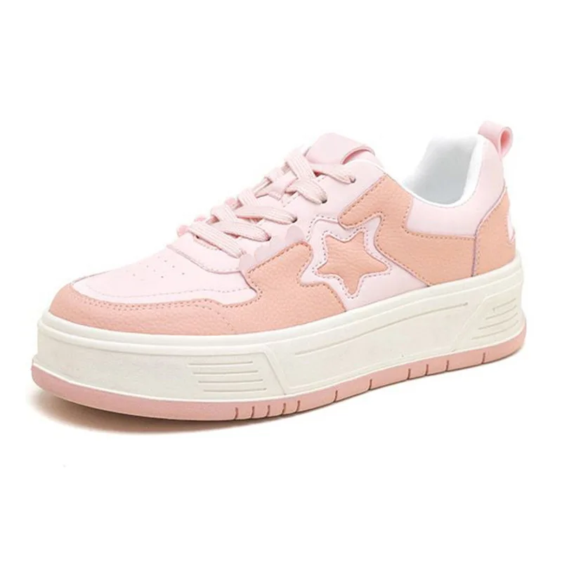 

Summer New Women's Fashion Casual Shoes Cowhide Sneakers