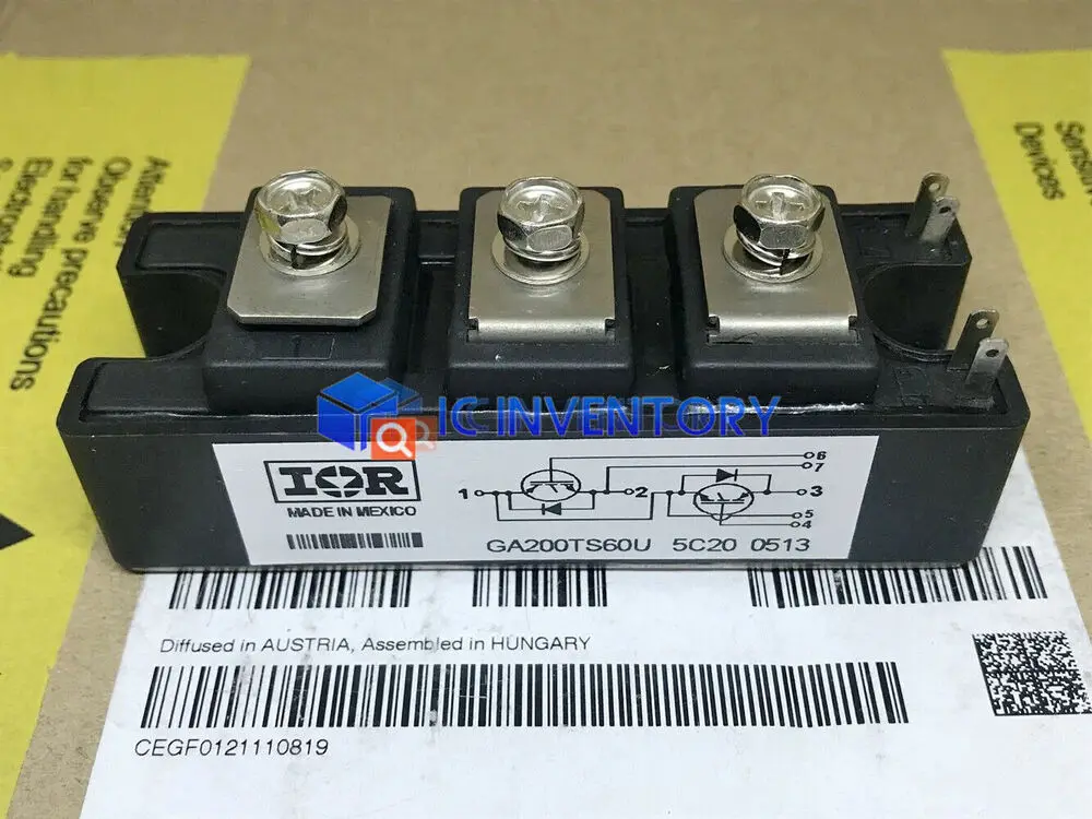 1 шт., Инкапсуляция GA200TS60U: модуль, полумостовая IGBT INT-A-PAK Ultra-Fast