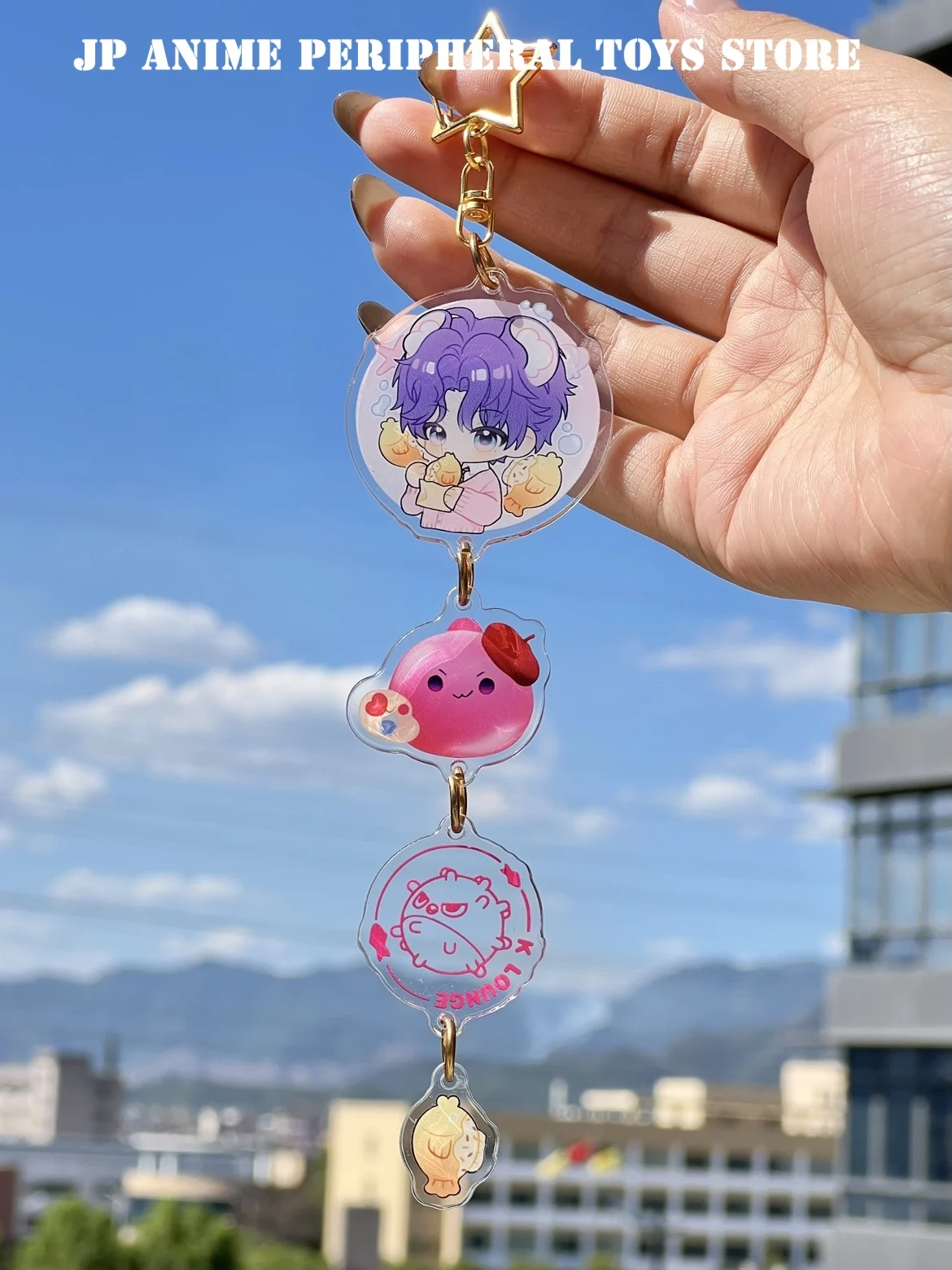 Акриловый брелок для ключей игры Love and Deepspace фигурка Zayne Rafayel Sylus Xavier милый рюкзак