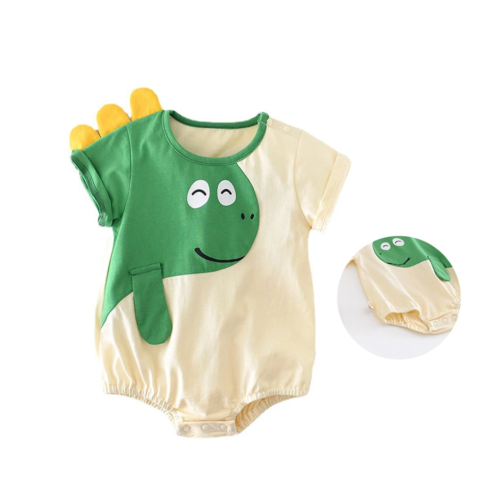 

Пижама для малышей, детский комбинезон на день рождения, хлопковый комбинезон с коротким рукавом, цельный комбинезон для мальчиков и девочек, повседневный комбинезон для сна 3-24 месяцев