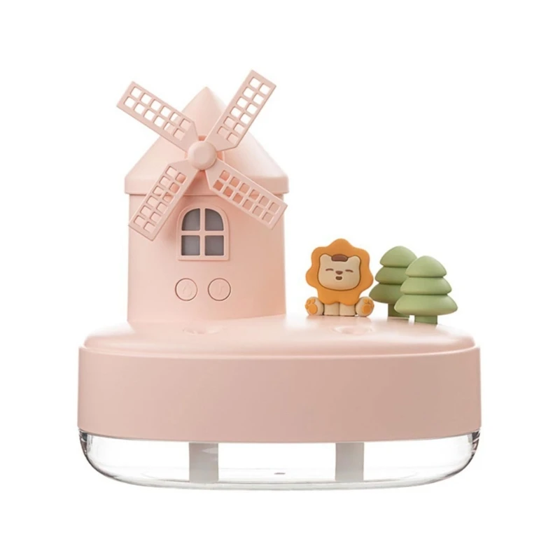 

Симпатичный увлажнитель воздуха в форме мельницы, увлажнители холодного тумана, бесшумная работа для рабочего стола, Прямая поставка