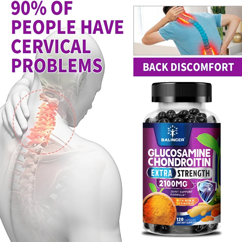 

Balincer Glucosamine Chondroitin Repairs Cartilage and Improves Triple Strength for Back, Neck, Knee and Other Joint Support