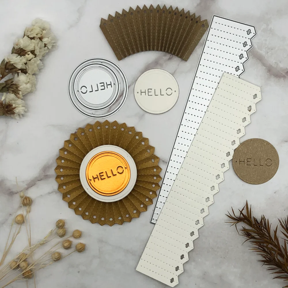 

Folding Flower Metal Cutting Dies for DIY Scrapbooking Album Paper Cards Decorative Crafts Embossing Die Cuts