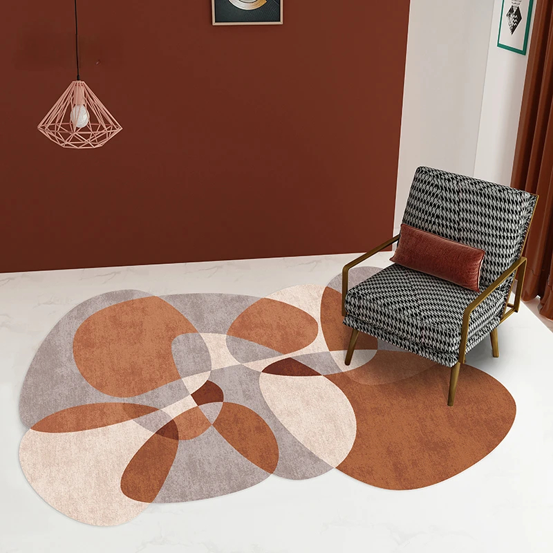 Nordic Creative Irregular Carpets Modern Living Room Rugs Large Area Bedroom Decor Carpet Simplicity Study Cloakroom Lounge Rug