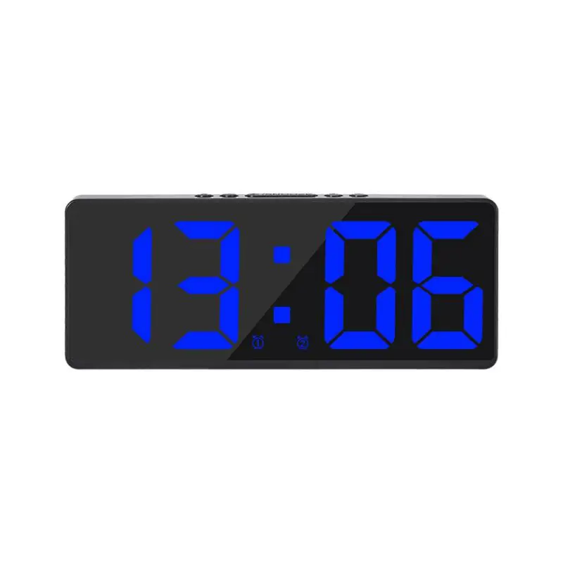 Digital Alarm desk Clock for A Bedroom LED with Temperature Electronic Table Date Display Large Screen Home Decor