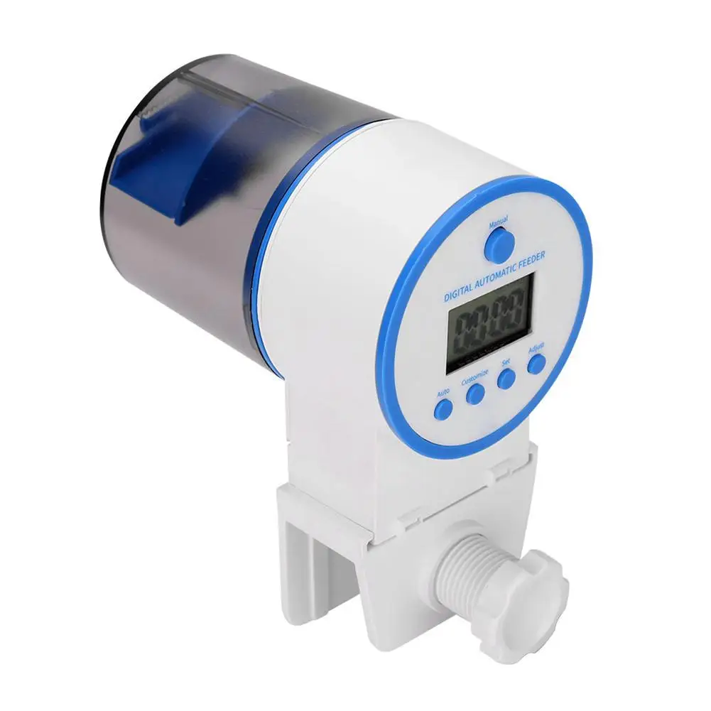 

Автоматическая кормушка для аквариума, регулируемая вращающаяся на 360 градусов, большая емкость, умный таймер, кормушка для рыб, аквариумны...