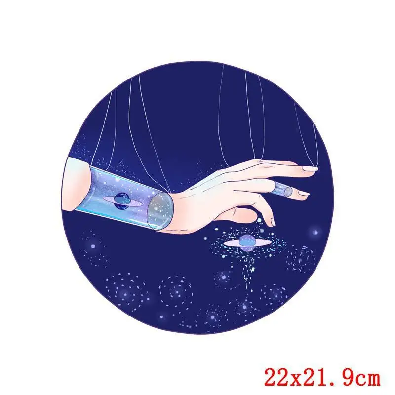 Классные Волшебные Мультяшные планеты DTF термонаклейки Переводные картинки