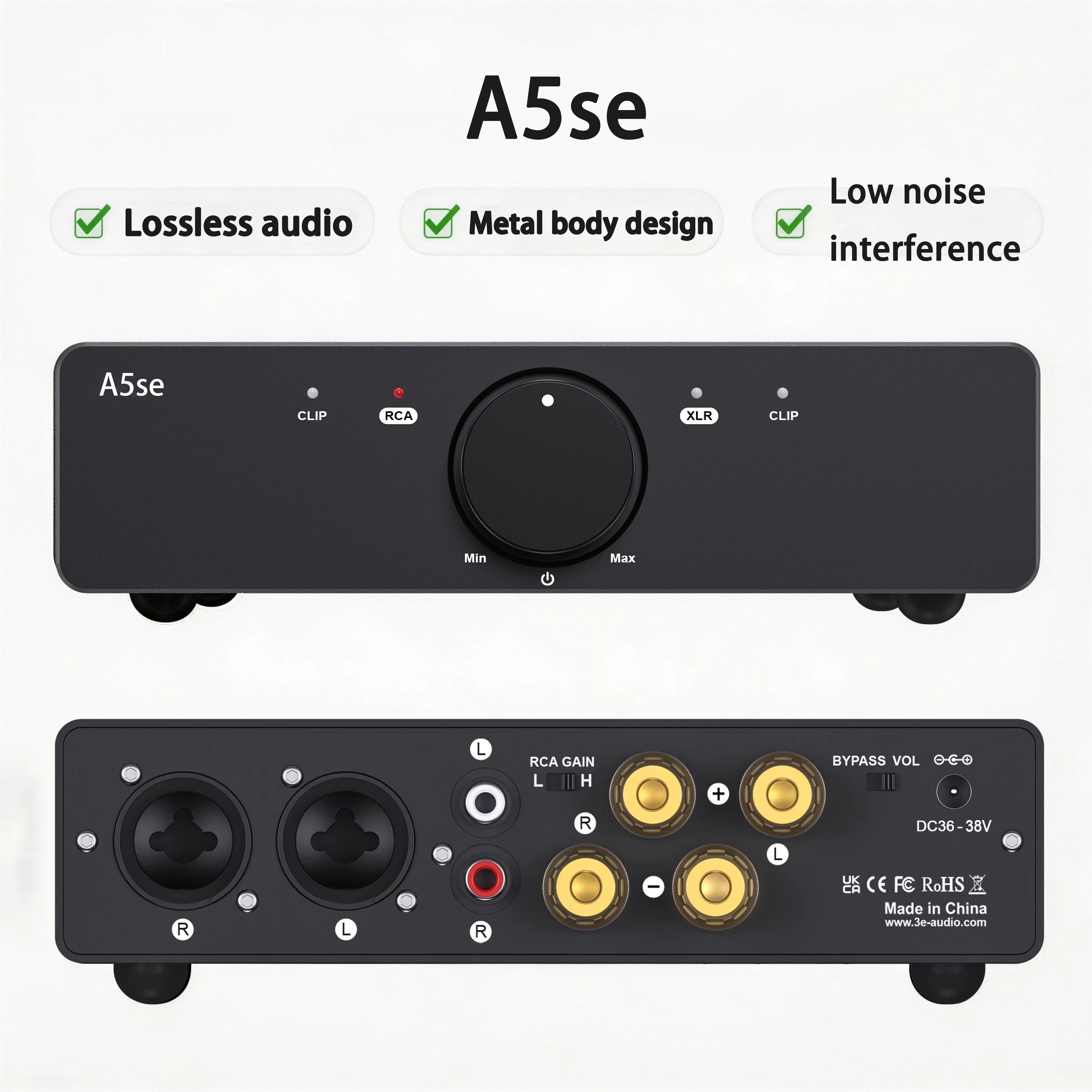 Фото Усилитель Hi-Fi ALSOZONE A5se 140Wx2, настольный аудиоусилитель класса D с балансным выходом, TRS RCA, для домашнего кинотеатра и студийных мониторов №1