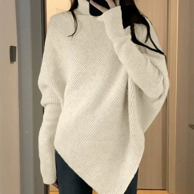 Осень-зима новый женский свитер корейская мода шикарная повседневная водолазка