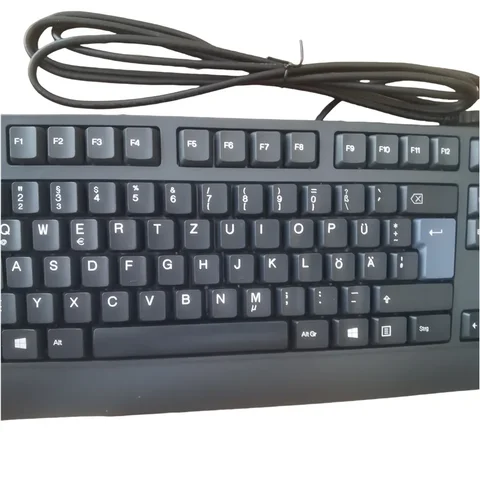 Проводная мембранная клавиатура Lenovo kuf1256 с датчиком отпечатков пальцев, немецкая раскладка