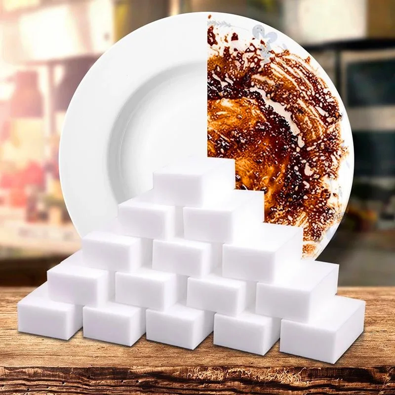 

100 Pcs/lot Melamine Sponge Magic Sponges Eraser Kitchen Bathroom Cleaning Sponge for Car Dish Office Bath Cleaning Tools