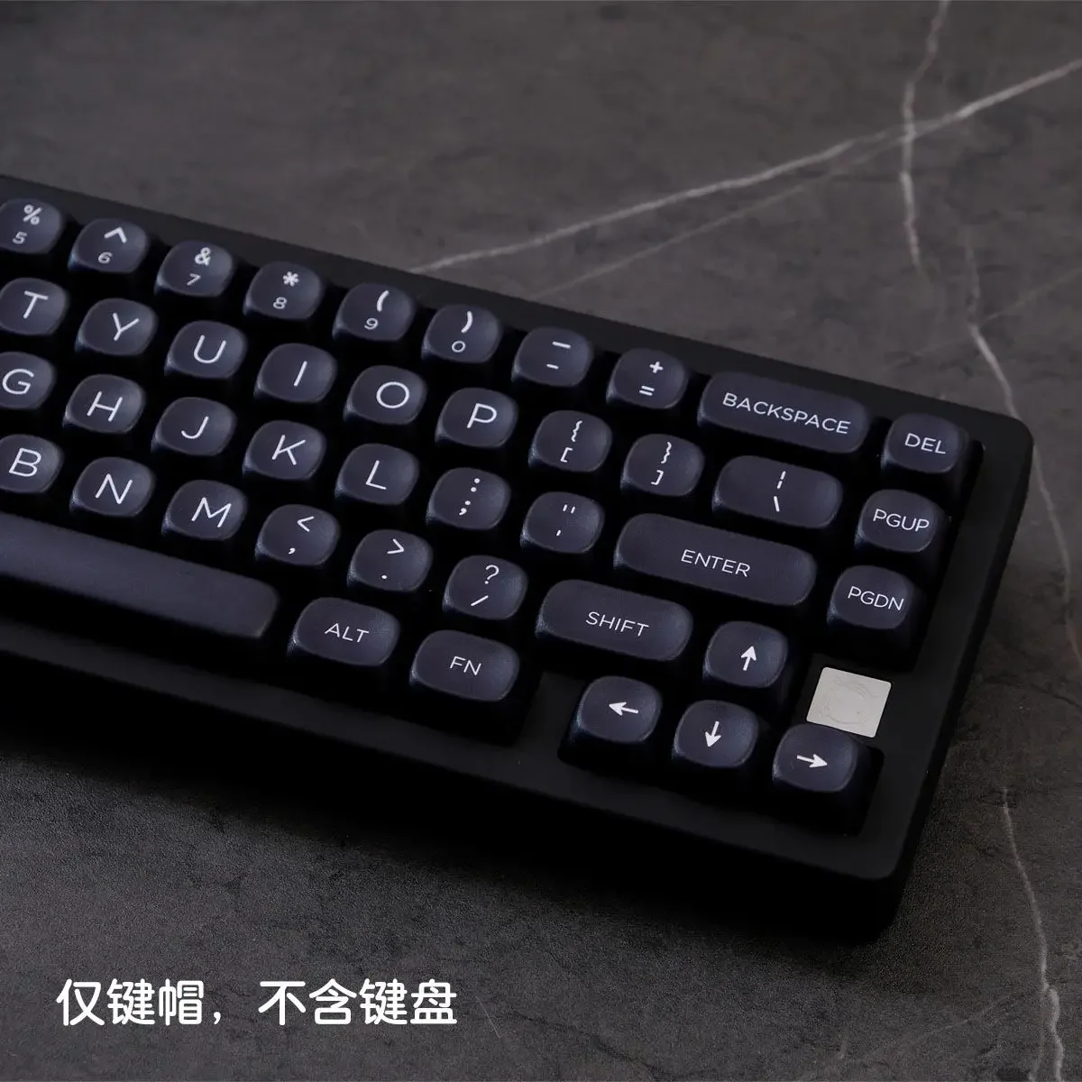 WOB минималистичный черный колпачок MOA высокий PBT индивидуальный креативный