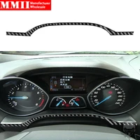 mmii carbon fiber car accessories for ford escape kuga 2013 2016 car instrument panel frame strip cover interiors trim stickers