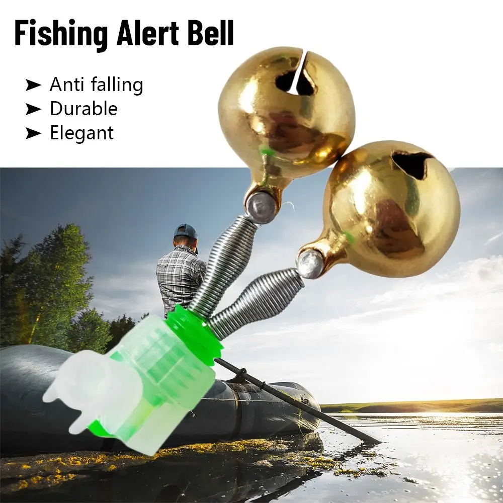 

5 PCS New Hot Portable Durable Fishing Alert Bell Rod Tackle Bite Sound Alarm LED Light