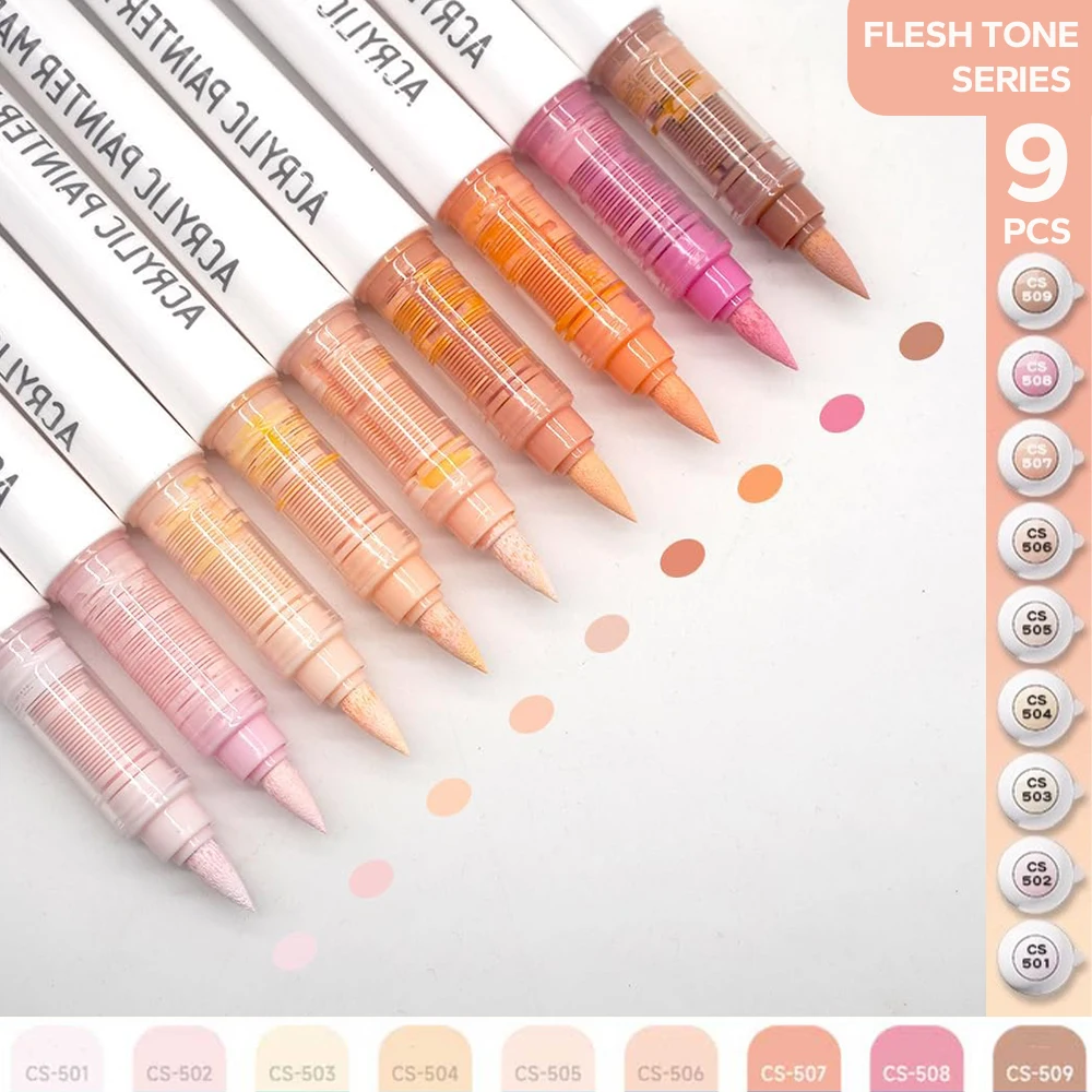 

Акриловые маркеры Pro Color Art 9 цветов