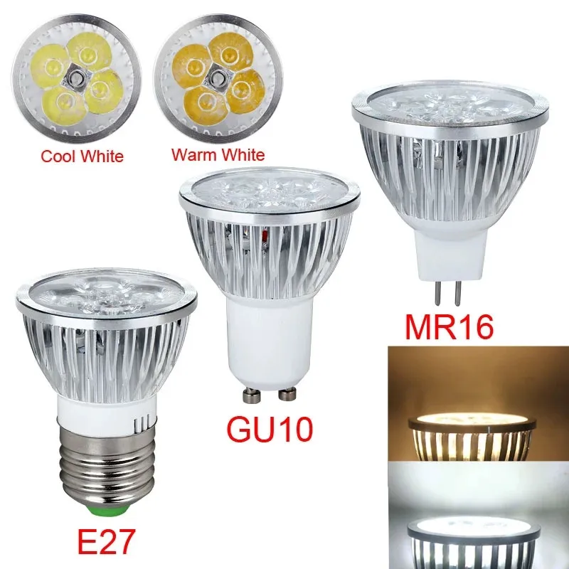 

Светодиодная лампа высокой мощности GU10 9W 12W 15W lampara 220V E27 E14 MR16 12v LED de alta potencia luz caliente/blanco Светодиодная лампа Downlight