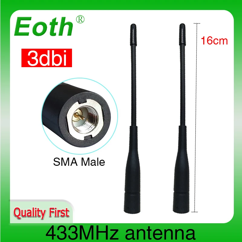 433MHz antenna SMA Male Connector antena 433 mhz antenne directional 433m IOT waterproof antennas for Walkie talkie wireless